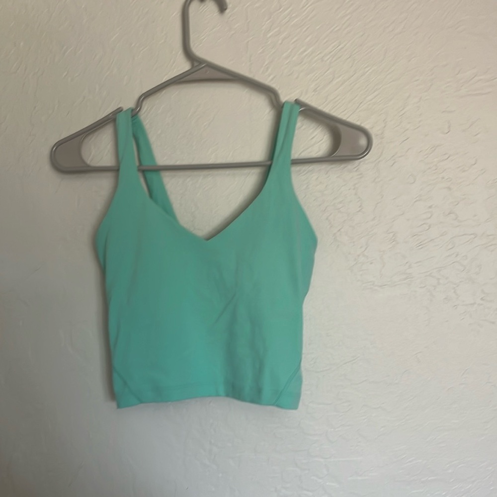 COPY - mint green lululemon align top size 2